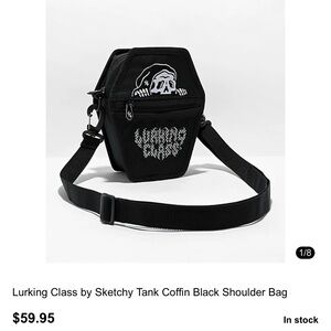 Black Coffin Shoulder Bag